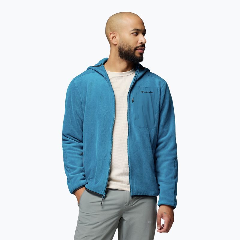 Bluza polarowa męska Columbia Pacific Arch 200 Hooded FZ Fleece Phoenix Blue 5