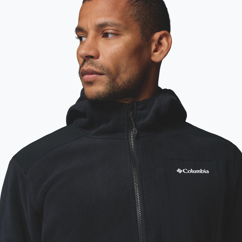 Bluza polarowa męska Columbia Pacific Arch 200 Hooded FZ Fleece Black 6