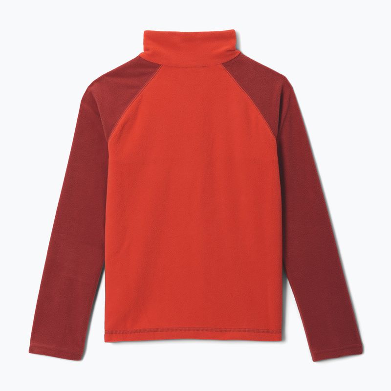 Bluza polarowa dziecięca Columbia Glacial Half Zip super sonic/red oxide 2