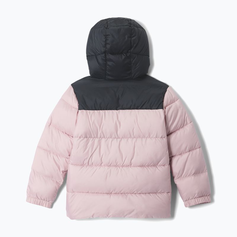 Kurtka ocieplana dziecięca Columbia Puffect Hooded Mineral Pink/Black 2