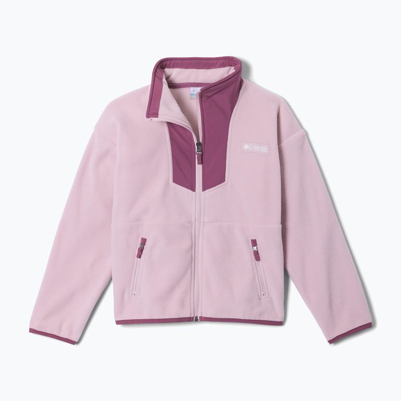 Bluza polarowa dziecięca Columbia Sequoia Grove Full Zip Fleece mineral pink/antique mauve