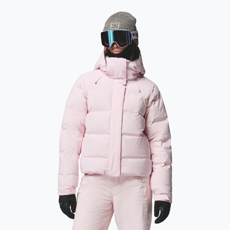 Kurtka narciarska damska Columbia Roffe Ridge Down Heat Seal powder pink
