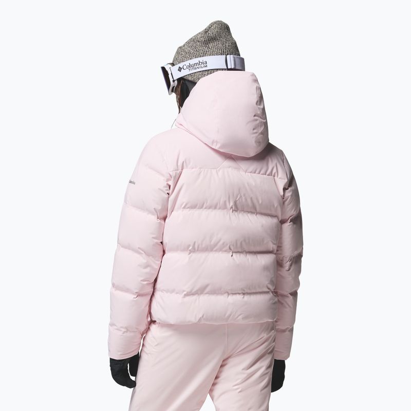 Kurtka narciarska damska Columbia Roffe Ridge Down Heat Seal powder pink 3