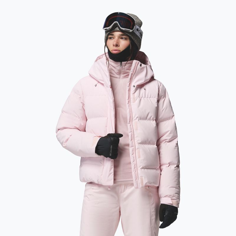 Kurtka narciarska damska Columbia Roffe Ridge Down Heat Seal powder pink 5