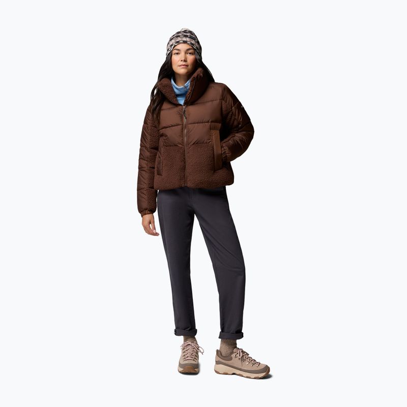 Kurtka hybrydowa damska Columbia Leadbetter Point II Sherpa Hybrid tobacco 2