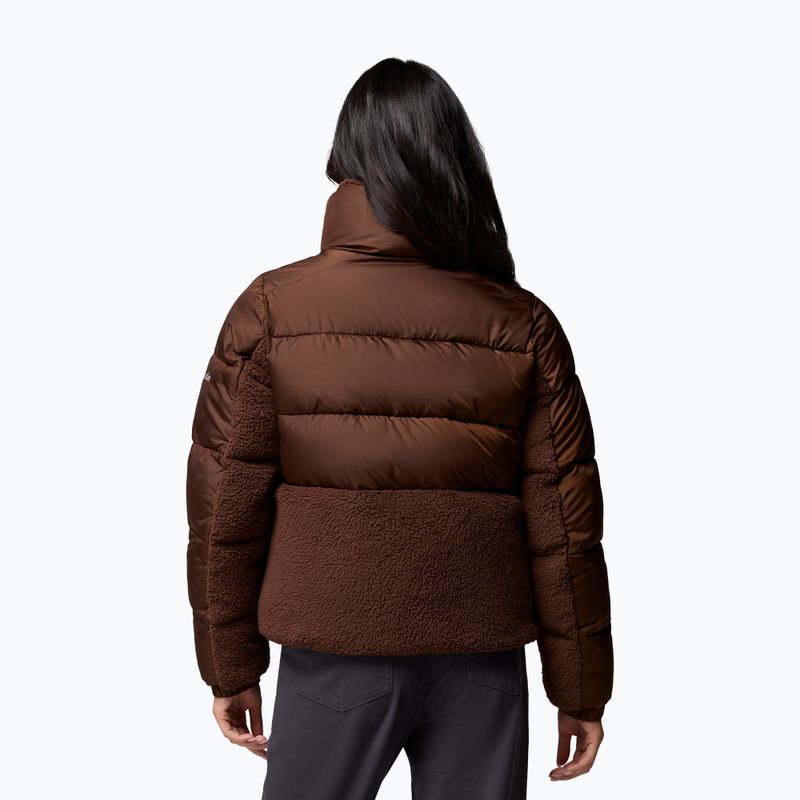 Kurtka hybrydowa damska Columbia Leadbetter Point II Sherpa Hybrid tobacco 3