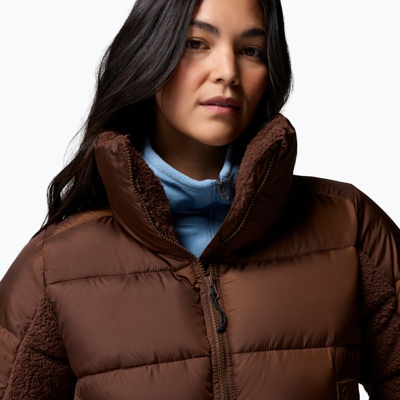 Kurtka hybrydowa damska Columbia Leadbetter Point II Sherpa Hybrid tobacco 6