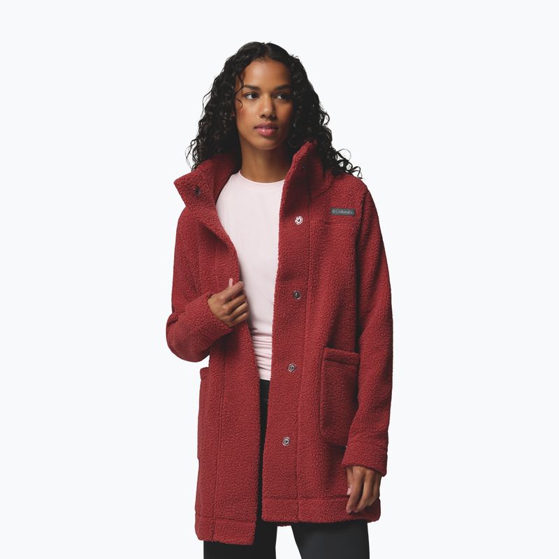 Bluza polarowa damska Columbia Panorama Long red oxide 4