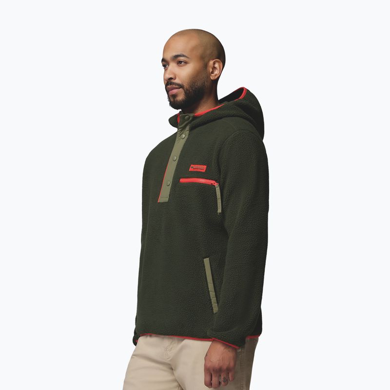 Bluza polarowa męska Columbia Helvetia II Hoodie Greenscape 4
