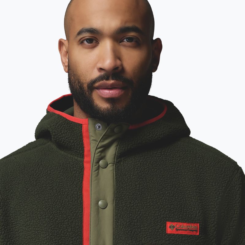 Bluza polarowa męska Columbia Helvetia II Hoodie Greenscape 5
