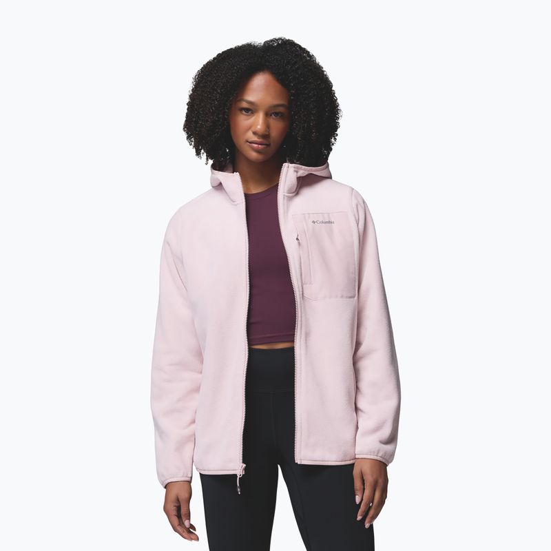 Bluza polarowa damska Columbia Pacific Arch 200 Hooded Full Zip Fleece mineral pink 5