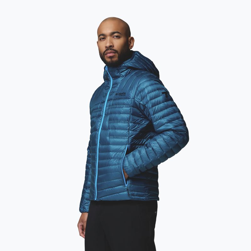 Kurtka puchowa męska Columbia Endevour Mountain Down Hooded phoenix blue 5