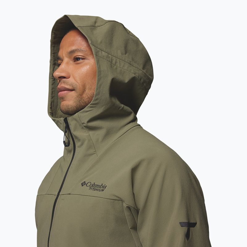Kurtka softshell męska Columbia Tennen Mountain Hooded Softshell stone green 7