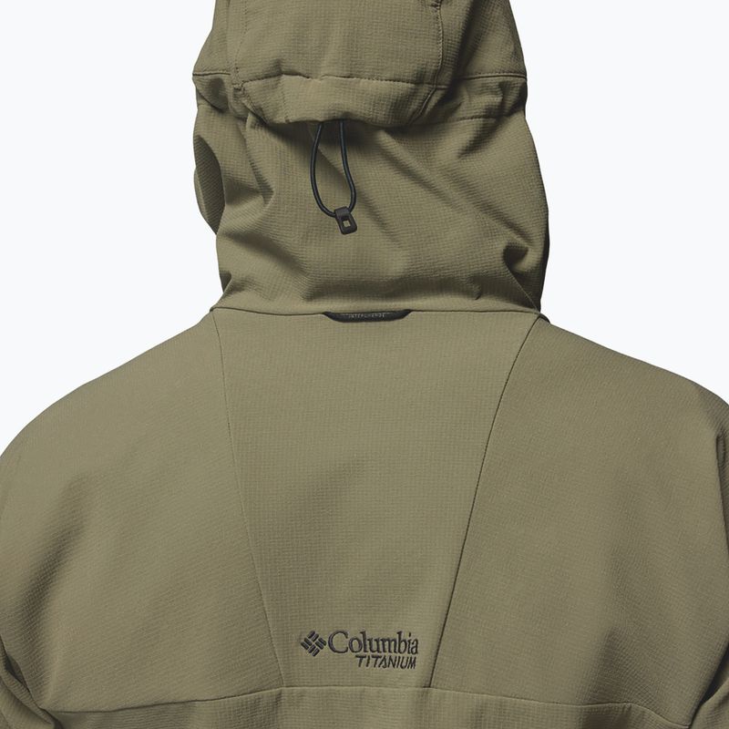 Kurtka softshell męska Columbia Tennen Mountain Hooded Softshell stone green 8