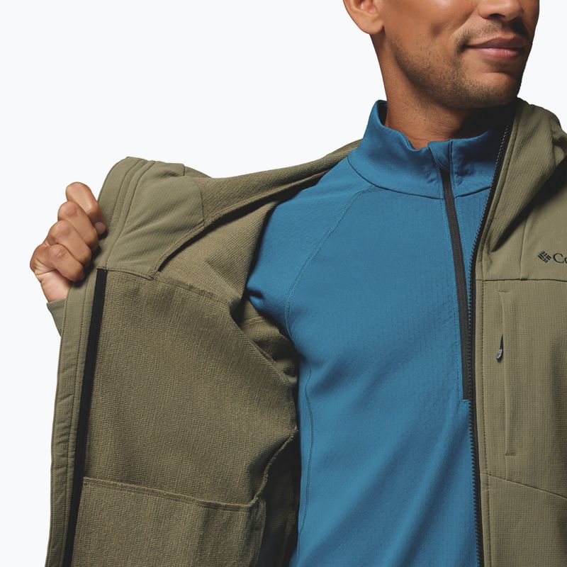 Kurtka softshell męska Columbia Tennen Mountain Hooded Softshell stone green 9