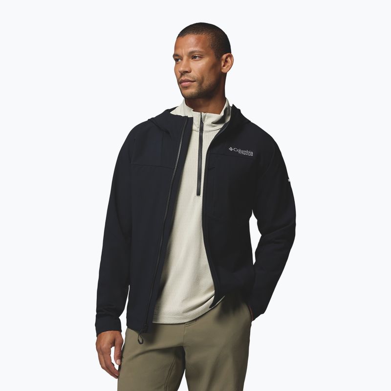 Kurtka softshell męska Columbia Tennen Mountain Hooded Softshell black 4