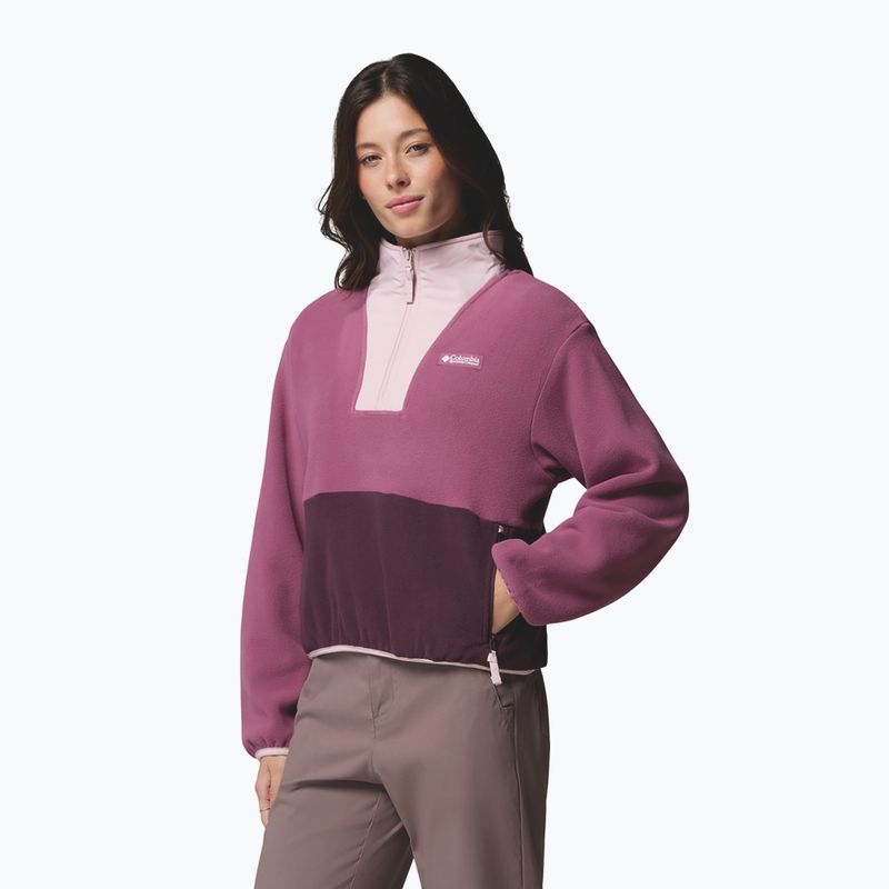 Bluza polarowa damska Columbia Sequoia Grove II Half Zip Fleece Antique Mauve/Moonvista/Mineral Pink 4
