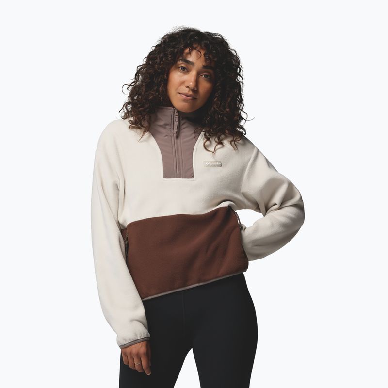 Bluza polarowa damska Columbia Sequoia Grove II Half Zip Fleece dark stone/tobacco/iron