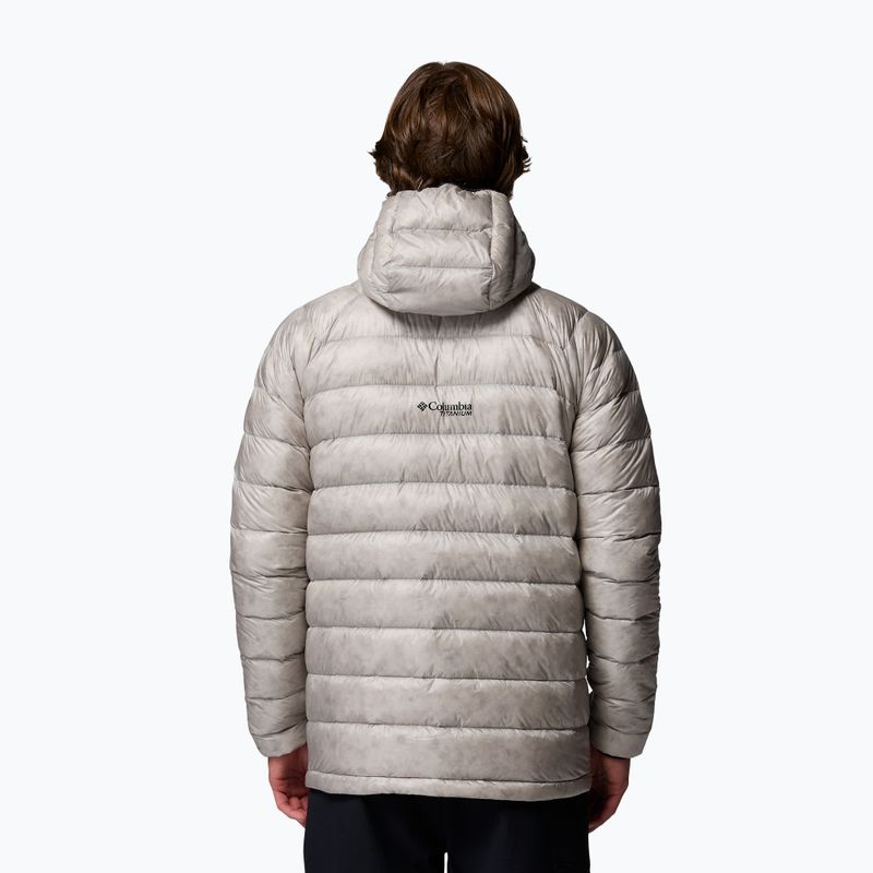Kurtka puchowa męska Columbia Arctic Crest Down Hooded flint grey 3