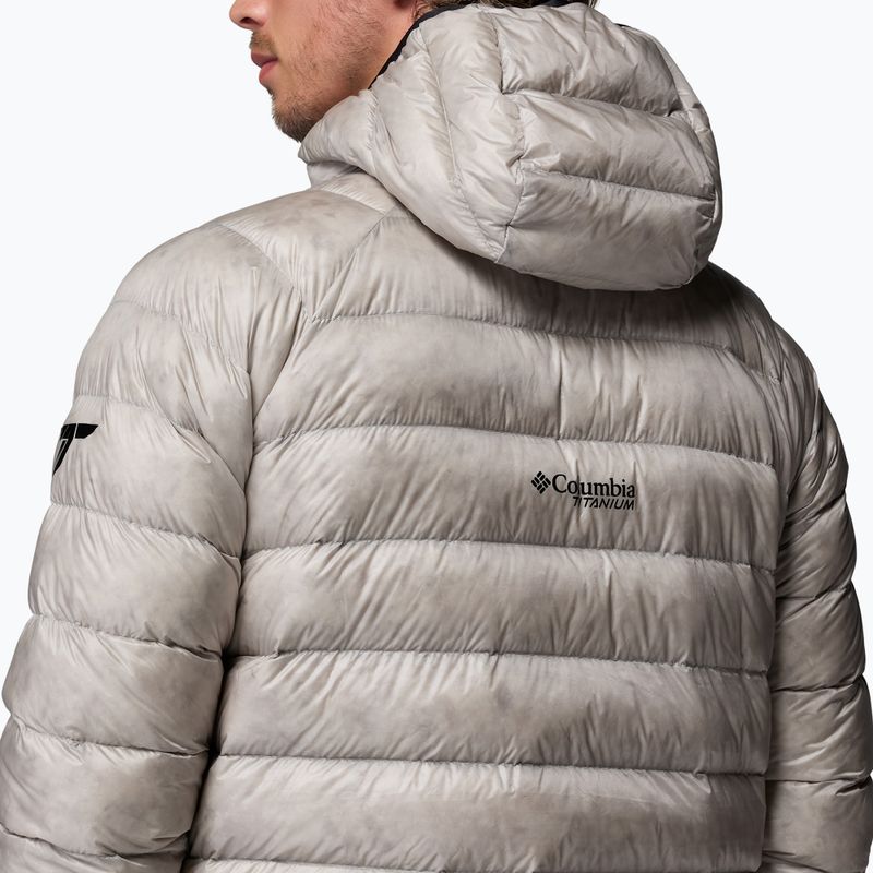Kurtka puchowa męska Columbia Arctic Crest Down Hooded flint grey 8