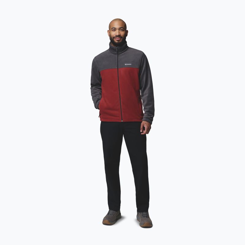 Bluza polarowa męska Columbia Steens Mountain Full Zip 2.0 Shark/Red Oxide 2