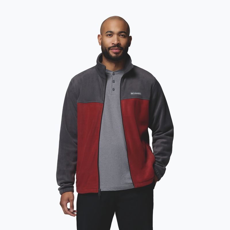 Bluza polarowa męska Columbia Steens Mountain Full Zip 2.0 Shark/Red Oxide 4