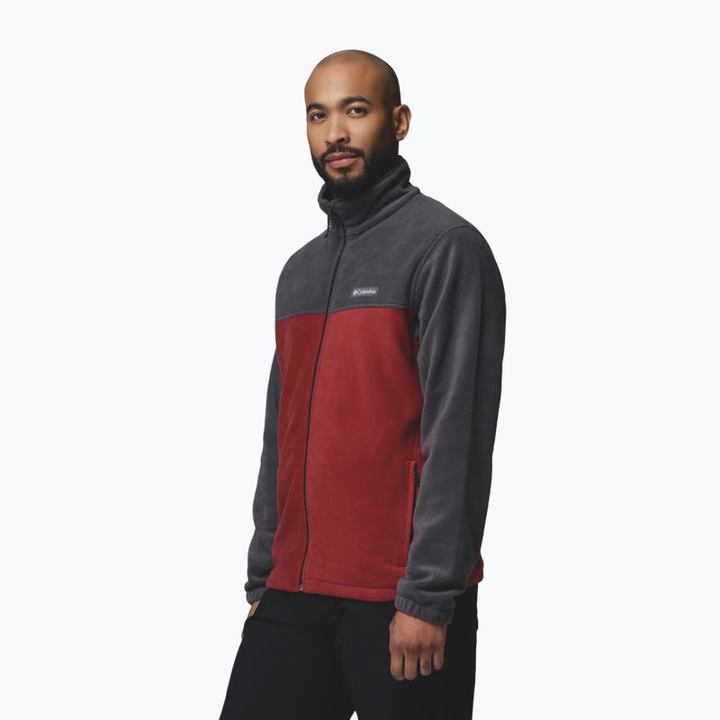 Bluza polarowa męska Columbia Steens Mountain Full Zip 2.0 Shark/Red Oxide 5