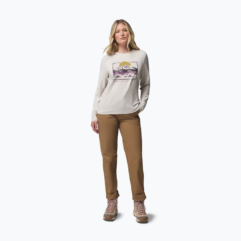 Longsleeve damski Columbia Parsons Point Graphic Tee dark stone heather/all terrain 2