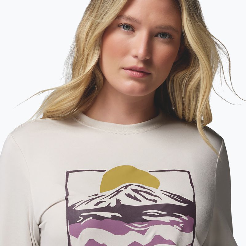 Longsleeve damski Columbia Parsons Point Graphic Tee dark stone heather/all terrain 5