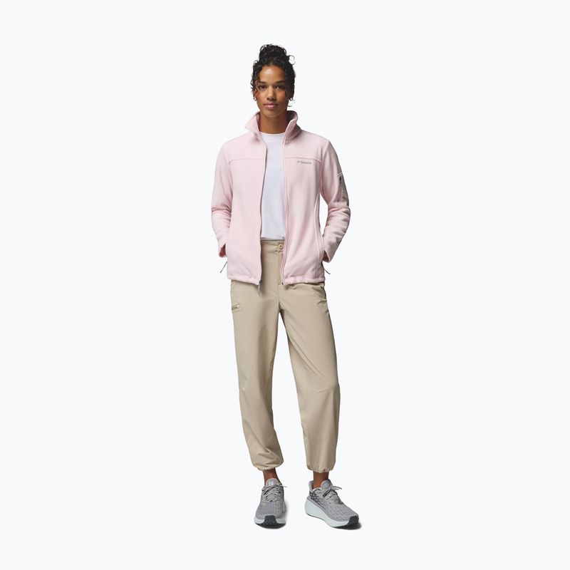 Bluza polarowa damska Columbia Fast Trek II powder pink 2