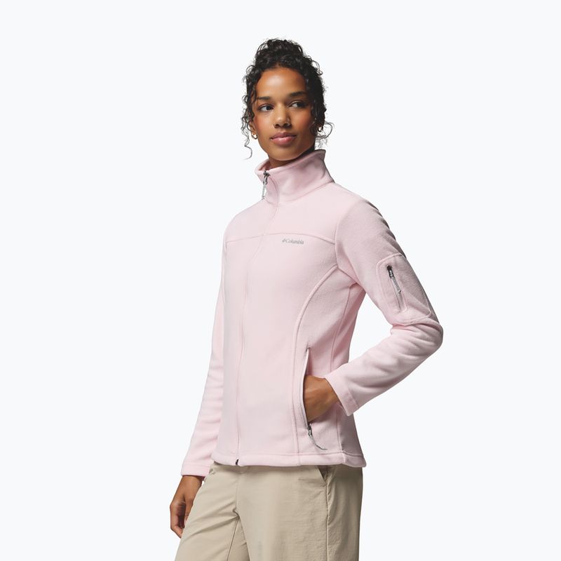 Bluza polarowa damska Columbia Fast Trek II powder pink 4