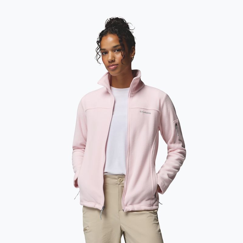 Bluza polarowa damska Columbia Fast Trek II powder pink 5