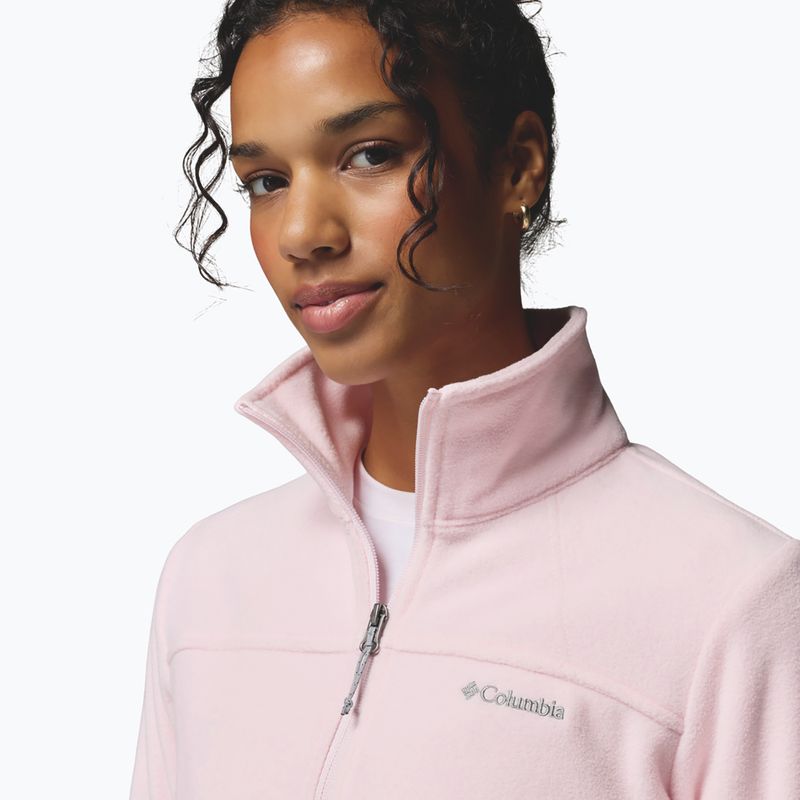 Bluza polarowa damska Columbia Fast Trek II powder pink 6
