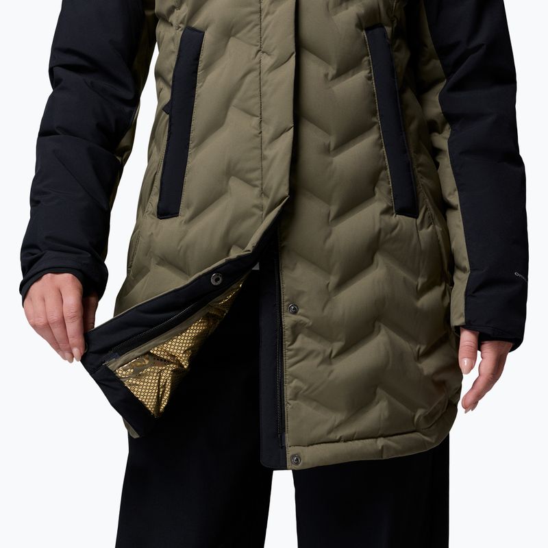 Płaszcz puchowy damski Columbia Mountain Croo III Mid Down stone green/black 9
