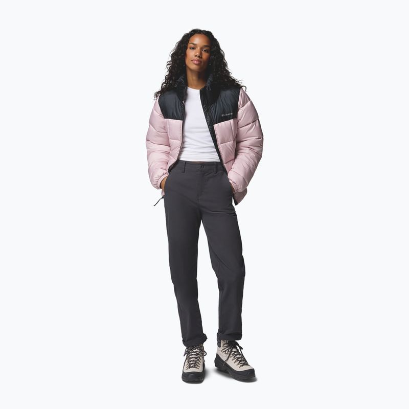 Kurtka ocieplana damska Columbia Puffect III Full Zip mineral pink/black 2