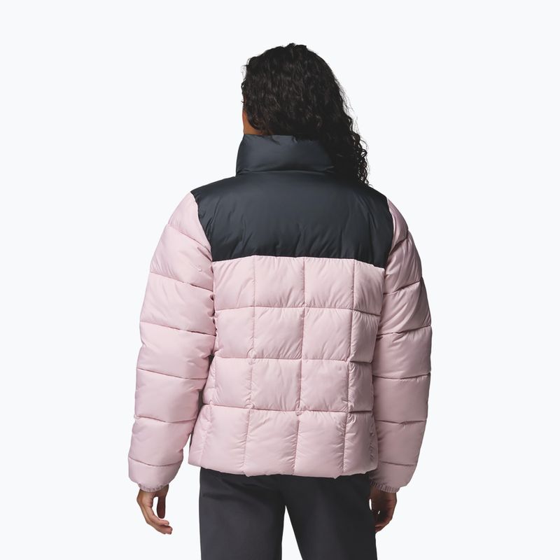 Kurtka ocieplana damska Columbia Puffect III Full Zip mineral pink/black 3