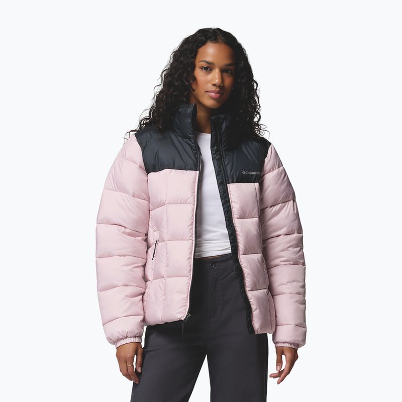 Kurtka ocieplana damska Columbia Puffect III Full Zip mineral pink/black 4