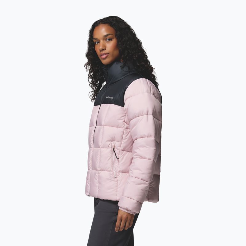 Kurtka ocieplana damska Columbia Puffect III Full Zip mineral pink/black 5
