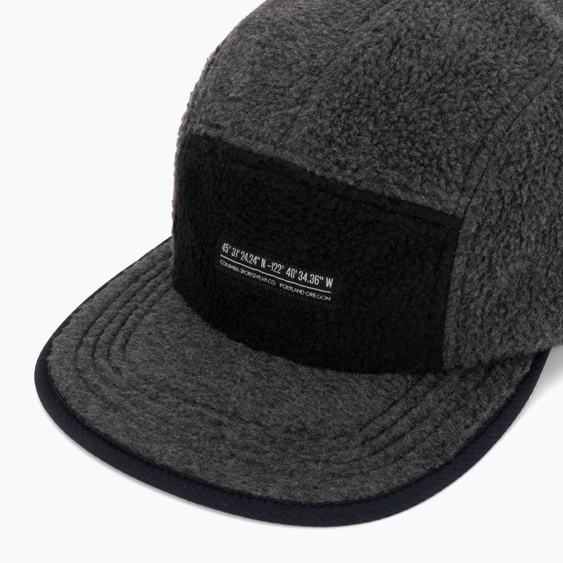 Czapka z daszkiem Columbia Creek Side Thermal 5 Panel charcoal heather fleece/black ripstop 3
