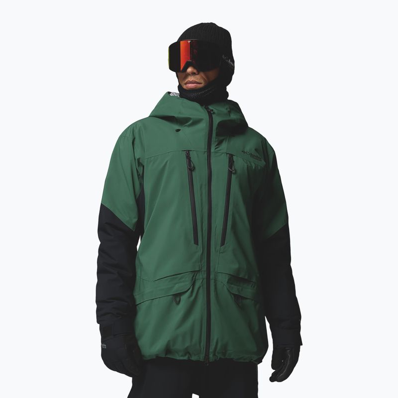 Kurtka narciarska męska Columbia Platinum Peak Insulated rain forest/black