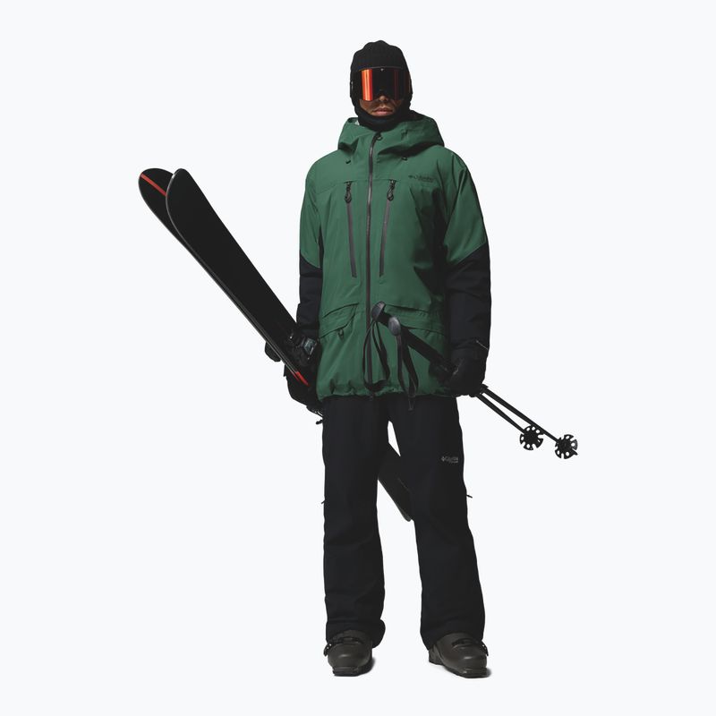 Kurtka narciarska męska Columbia Platinum Peak Insulated rain forest/black 2