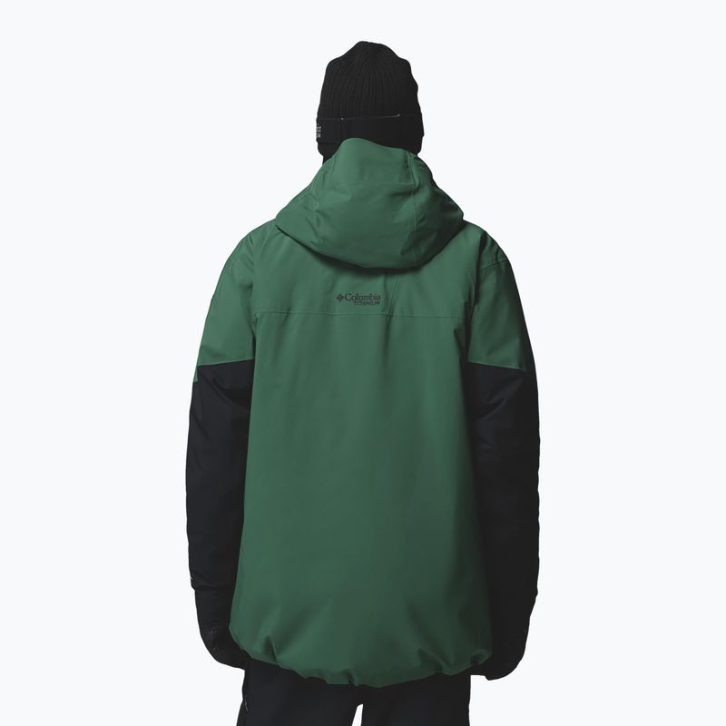 Kurtka narciarska męska Columbia Platinum Peak Insulated rain forest/black 3