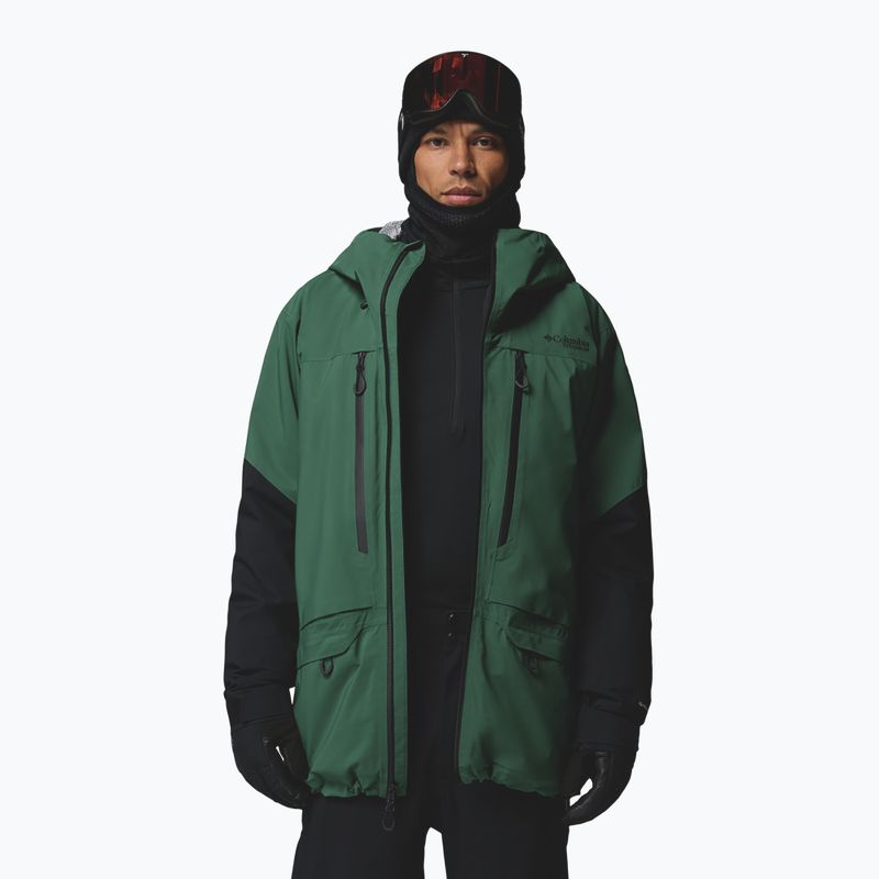 Kurtka narciarska męska Columbia Platinum Peak Insulated rain forest/black 6