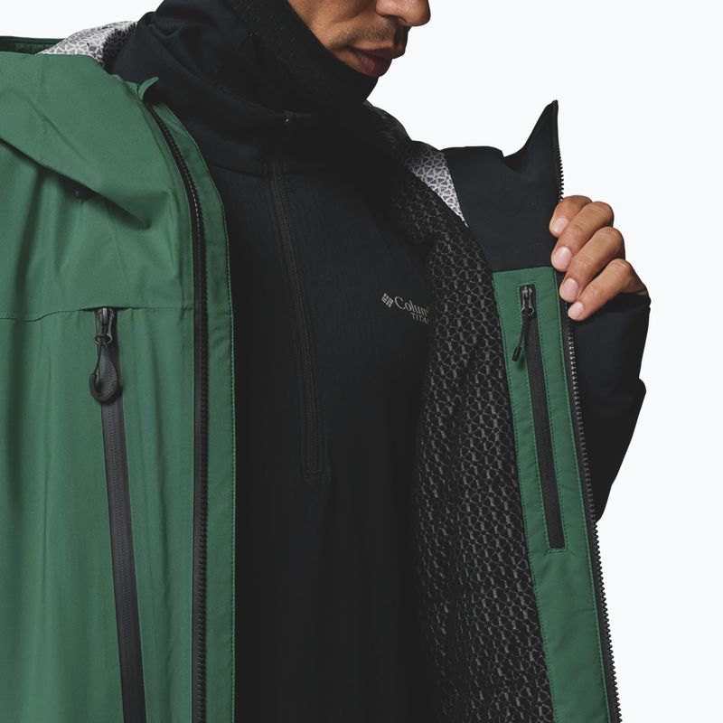 Kurtka narciarska męska Columbia Platinum Peak Insulated rain forest/black 14
