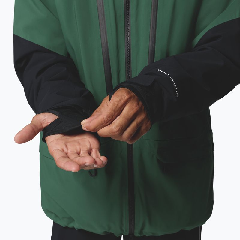Kurtka narciarska męska Columbia Platinum Peak Insulated rain forest/black 5