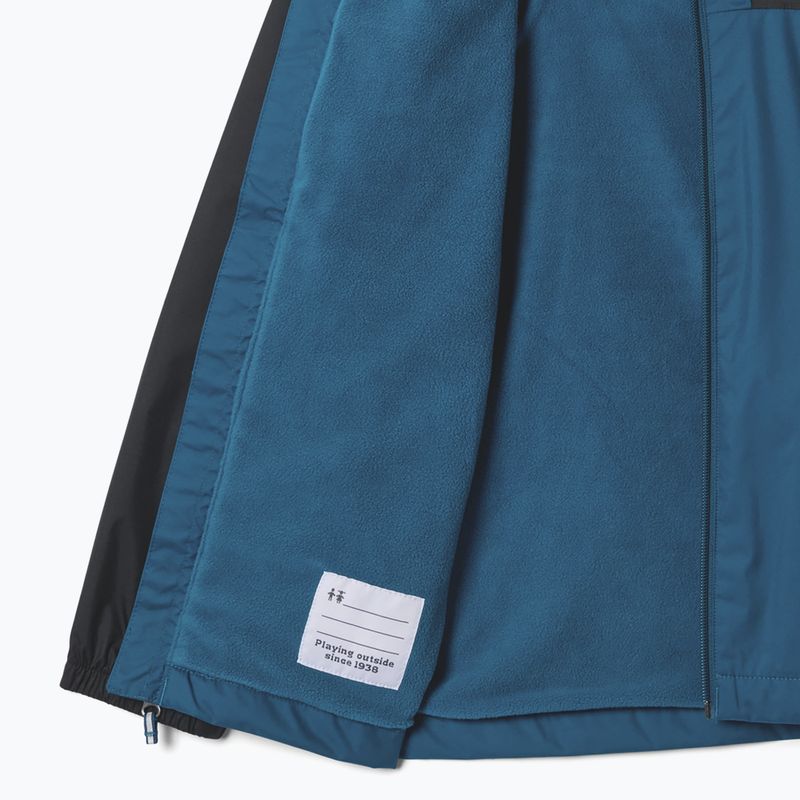 Kurtka przeciwdeszczowa dziecięca Columbia Rainy Trails III Fleece Lined phoenix blue/black 3