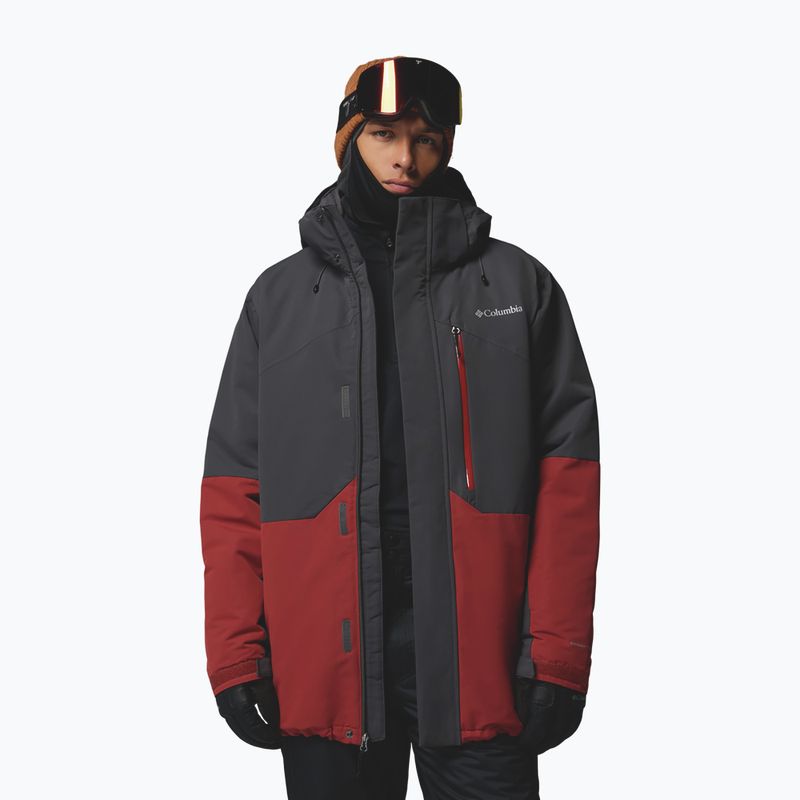 Kurtka narciarska męska Columbia Last Tracks III shark/red oxide 5