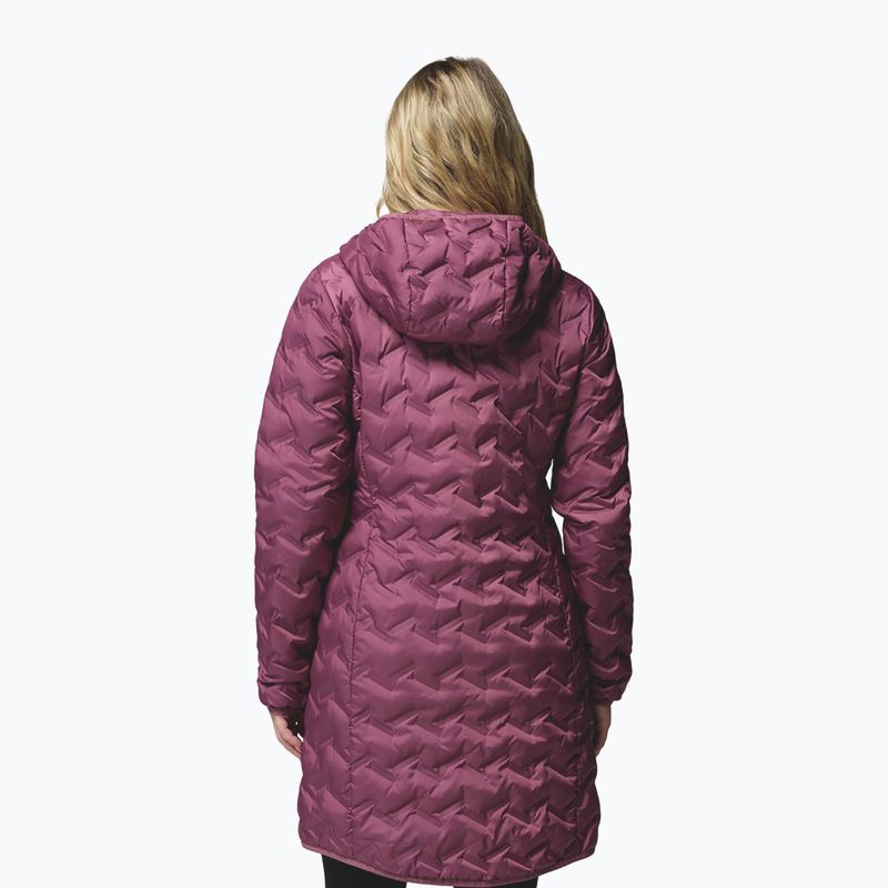 Kurtka puchowa damska Columbia Delta Ridge II Long Down antique mauve 3