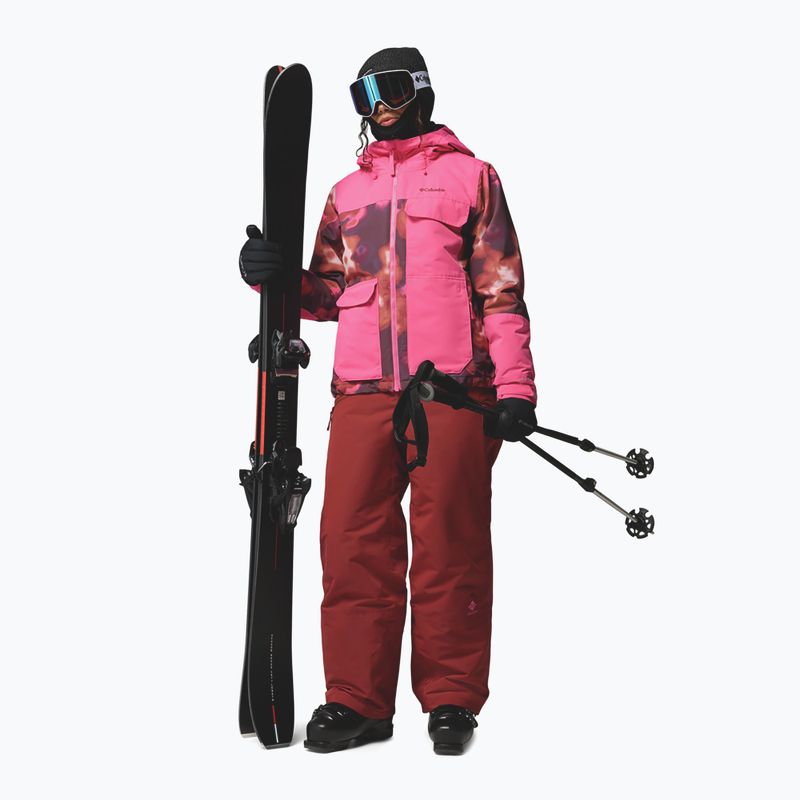 Spodnie narciarskie damskie Columbia Coreshot Bib red oxide 3