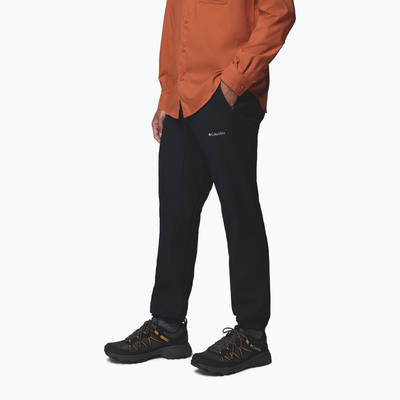 Spodnie turystyczne męskie Columbia Essential Hike™ Brushed Back black 4